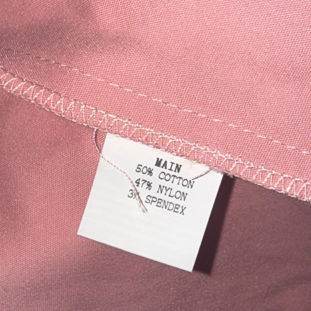 Hello Molly Pink Square Neck Midi Dress Side Slit Sheath US 8 - Picture 6 of 6